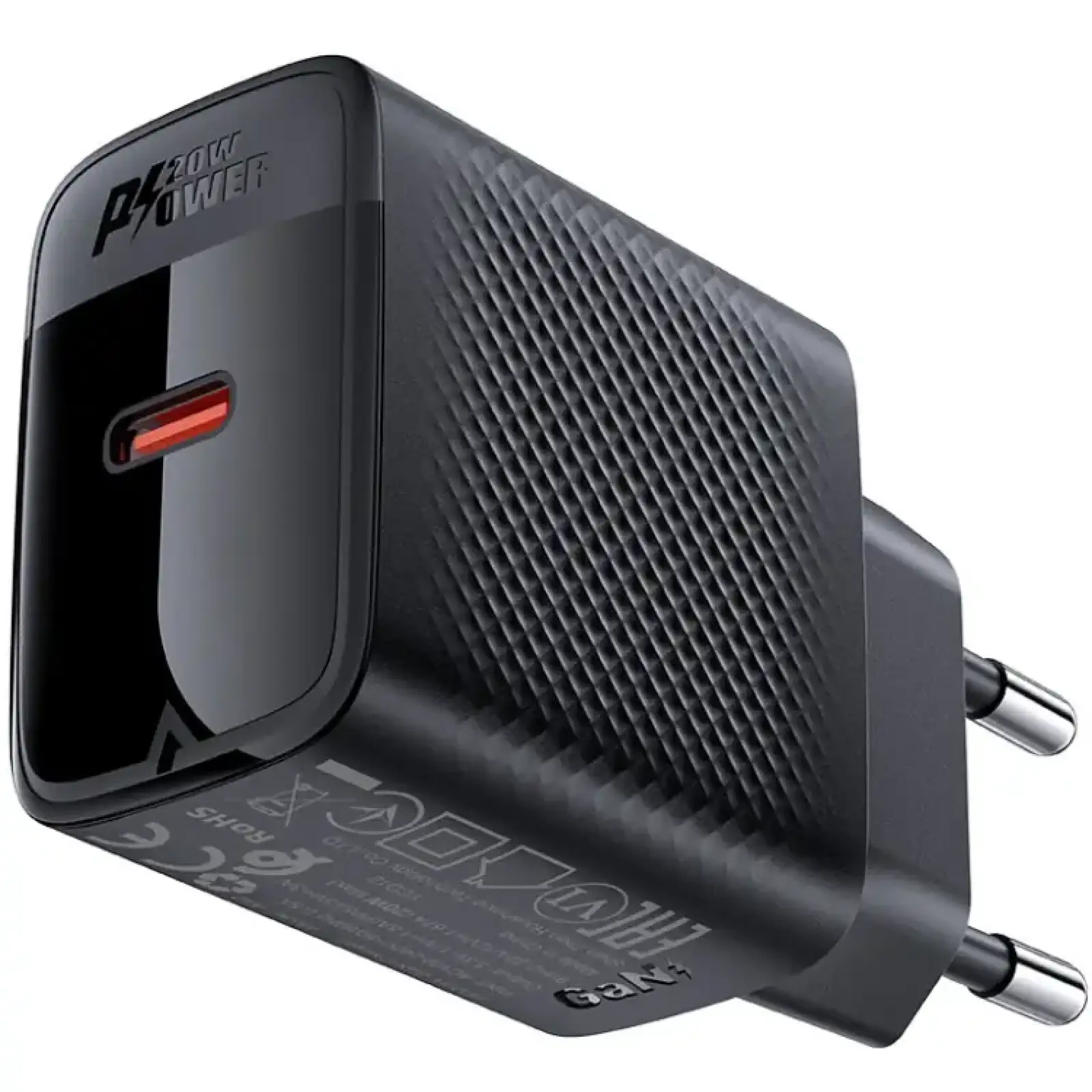 Зарядний пристрій 1xUSB-C 20W + Type-C cable A82 Fast Charger Black Acefast (6974316280057) UA