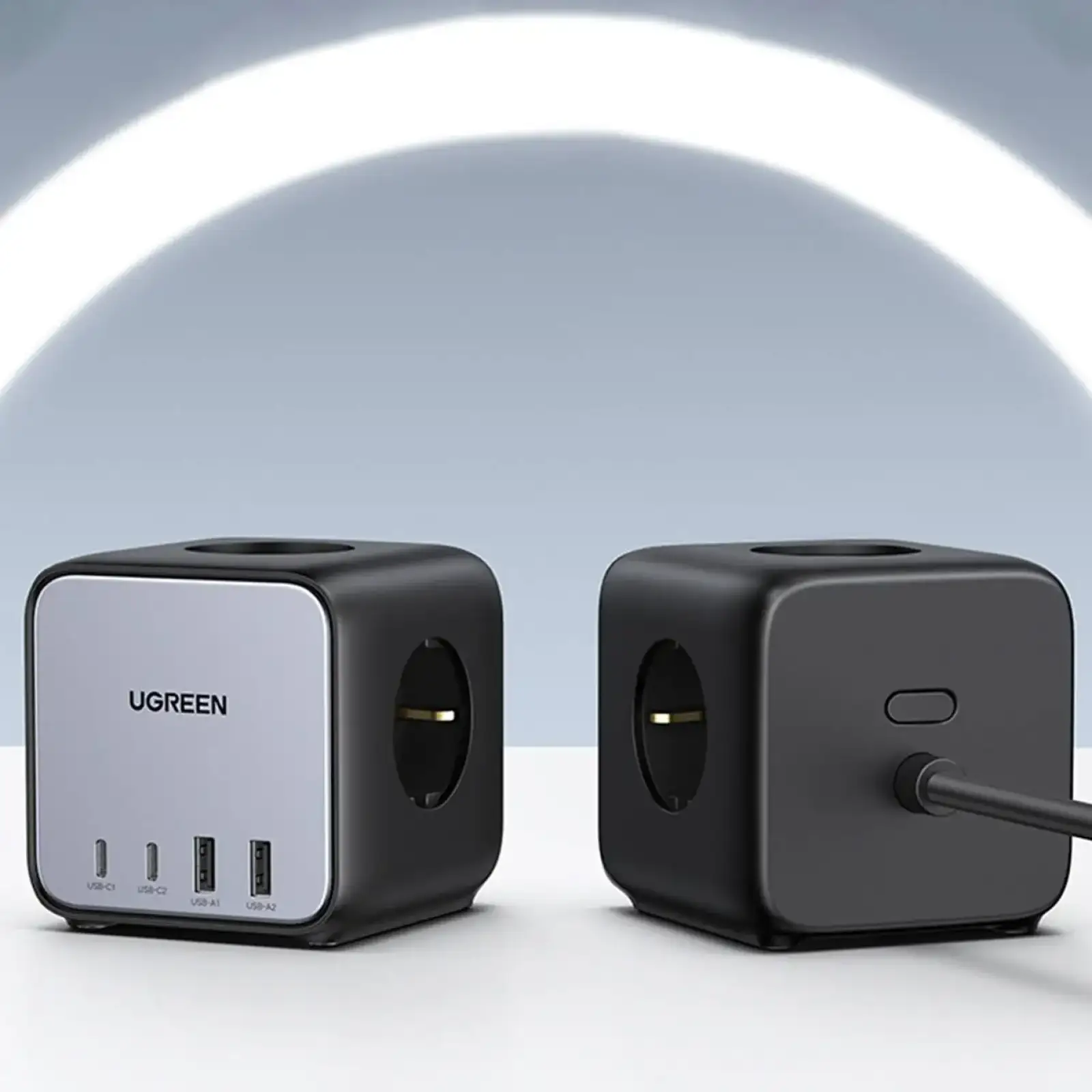 Зарядний пристрій 4xUSB 65W (2хUSB-C+2xUSB-A + 2хSchuko) DigiNest Cube Power Strip CD268 Ugreen (60113) UA
