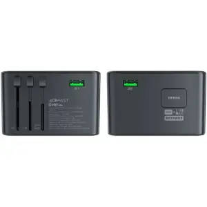 Зарядний пристрій 5xUSB 75W (3xUSB-C+2xUSB-A) Gan Z1 Travel Fast Charger Acefast (6974316282495) UA
