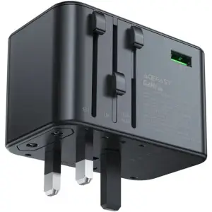 Зарядний пристрій 5xUSB 75W (3xUSB-C+2xUSB-A) Gan Z1 Travel Fast Charger Acefast (6974316282495) UA