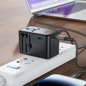 Зарядний пристрій 5xUSB 75W (3xUSB-C+2xUSB-A) Gan Z1 Travel Fast Charger Acefast (6974316282495) UA