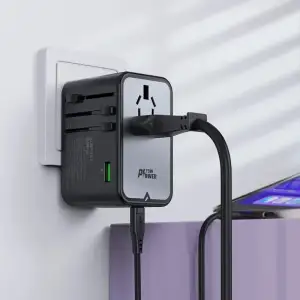 Зарядний пристрій 5xUSB 75W (3xUSB-C+2xUSB-A) Gan Z1 Travel Fast Charger Acefast (6974316282495) UA