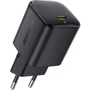 Зарядний пристрій 1xUSB-C 67W Gan A134 Fast Charger Black Acefast (6974316285717) UA