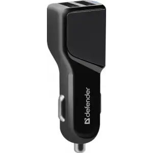 Автозарядка 2xUSB 18W (2xUSB-A) 3.4A UCA-34 чорна Defender (83834) UA