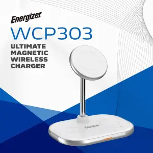 Зарядний пристрій Wireless 15W 3-in-1 Fast Charger white Energizer (WCP303) UA
