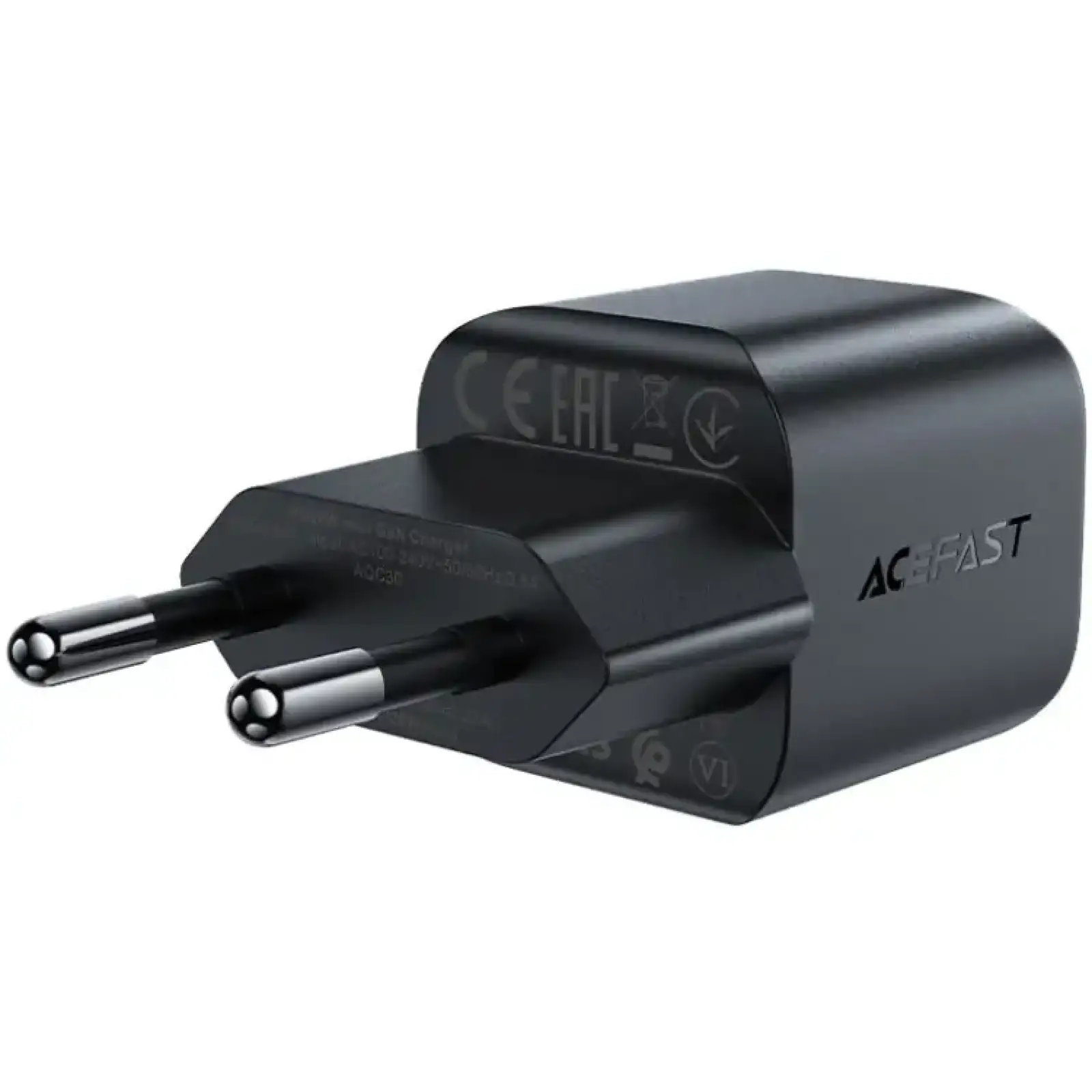 Зарядний пристрій 1xUSB-C 20W Gan A73 mini Fast Charger Black Acefast (6974316282648) UA