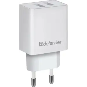Зарядний пристрій 2xUSB 16W 2.1A UPA-22 білий Defender (83580) UA