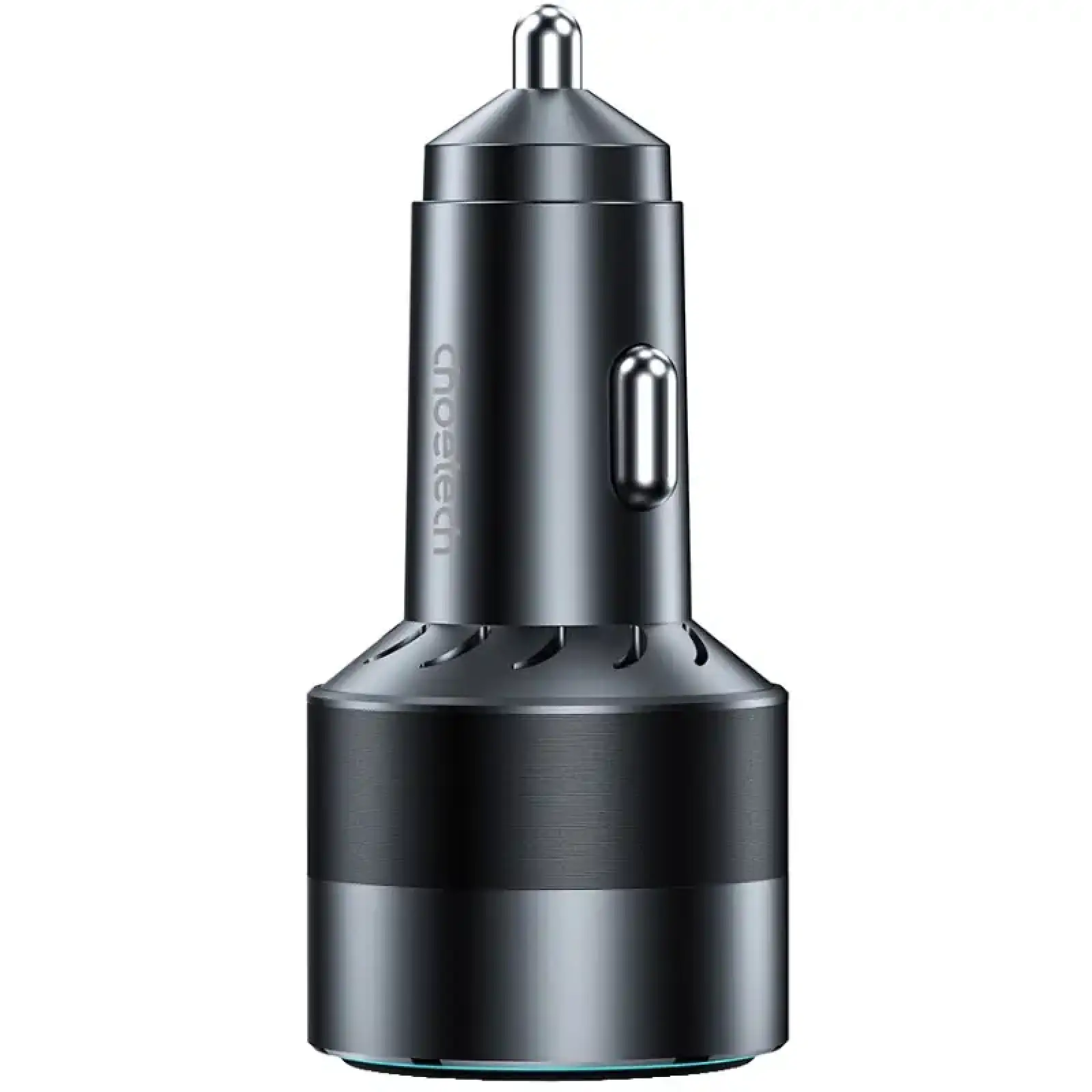 Автозарядка 2xUSB 63W (USB-C+USB-A) PD45W+QC3.018W чорна Choetech (TC0010-BK) UA