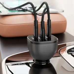 Автозарядка 3xUSB 165W (2xUSB-C + USB-A) B14 Acefast (6974316282938) UA