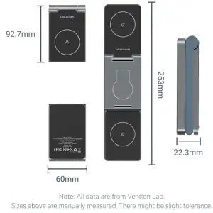 Зарядний пристрій Wireless 15W 3-in-1 Fast Charger Gray Vention (FGFH0) UA