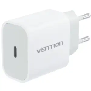 Зарядний пристрій 1xUSB-C 20W + USB-C to Lightning cable М-М White Vention (G17W0-EU) UA