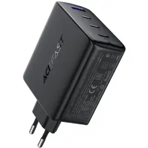 Зарядний пристрій 4xUSB 100W (3xUSB-C+USB-A) Gan A94 Fast Charger Black Acefast (6974316283133) UA