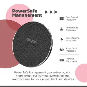 Зарядний пристрій Wireless 15W Energizer WCP107 чорний UA