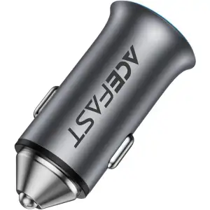 Автозарядка 2xUSB 95W (USB-C + USB-A) + cable USB-C B16 Acefast (6974316285304) UA