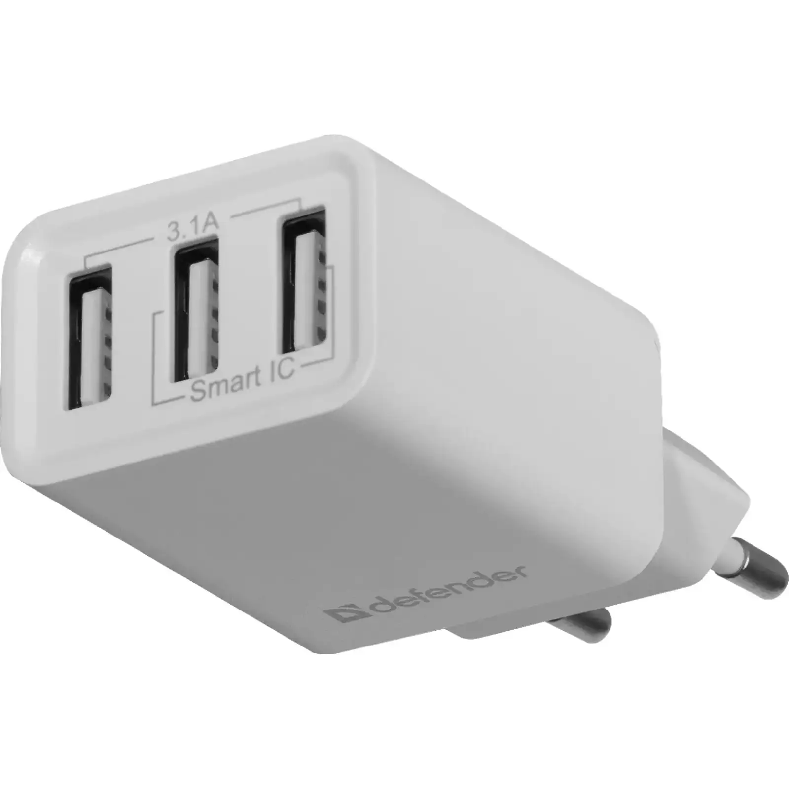 Зарядний пристрій 3xUSB 37W 3.1A білий UPA-31 Defender (83587) UA