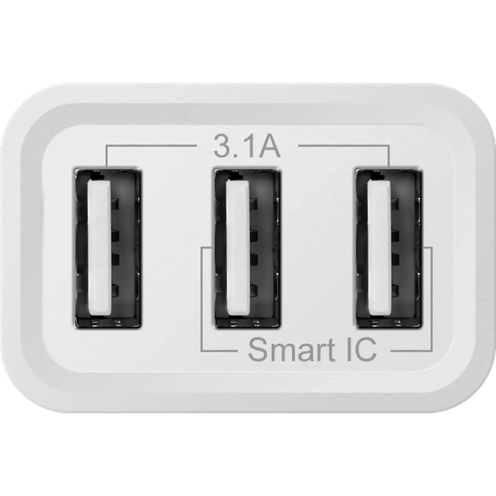 Зарядний пристрій 3xUSB 37W 3.1A білий UPA-31 Defender (83587) UA