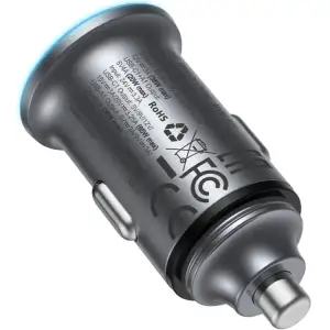 Автозарядка 2xUSB 65W (USB-C + USB-A) B15 Acefast (6974316284963) UA