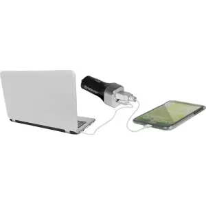 Автозарядка 2xUSB 27W (USB-C + USB-A) UCG-01 5V/5.4A Defender (83569) UA