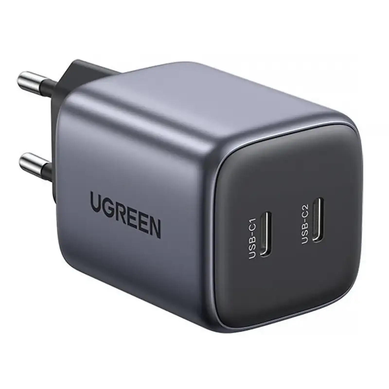 Зарядний пристрій 2xUSB 45W (2xUSB-C) Gan PD 25W+20W, CD294 Ugreen Сірий (90573) UA