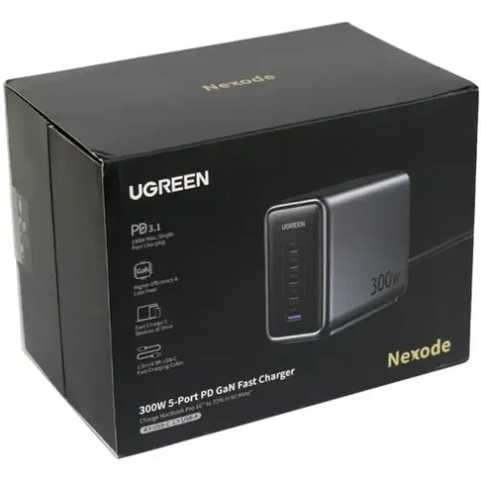 Зарядний пристрій 5xUSB 300W 5xUSB (4хUSB-C + USB-A) Nexode Desktop Fast Charger, Cable CD333 Ugreen (90903B) UA
