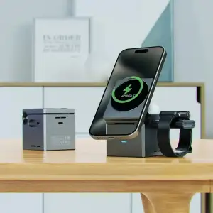 Зарядний пристрій Wireless QI 3in1 15W E18 Rubik's Acefast (6974316282884) UA