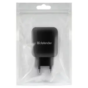 Зарядний пристрій 2xUSB 12W 2.1А EPA-13 чорний Defender (83840) UA