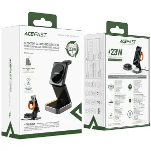 Зарядний пристрій Wireless QI 3in1 15W E20 Acefast (6974316283478) UA