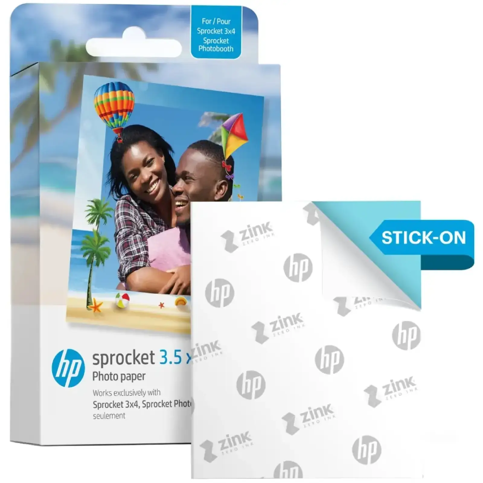 Фотопапір HP Sprocket Zink 3.5