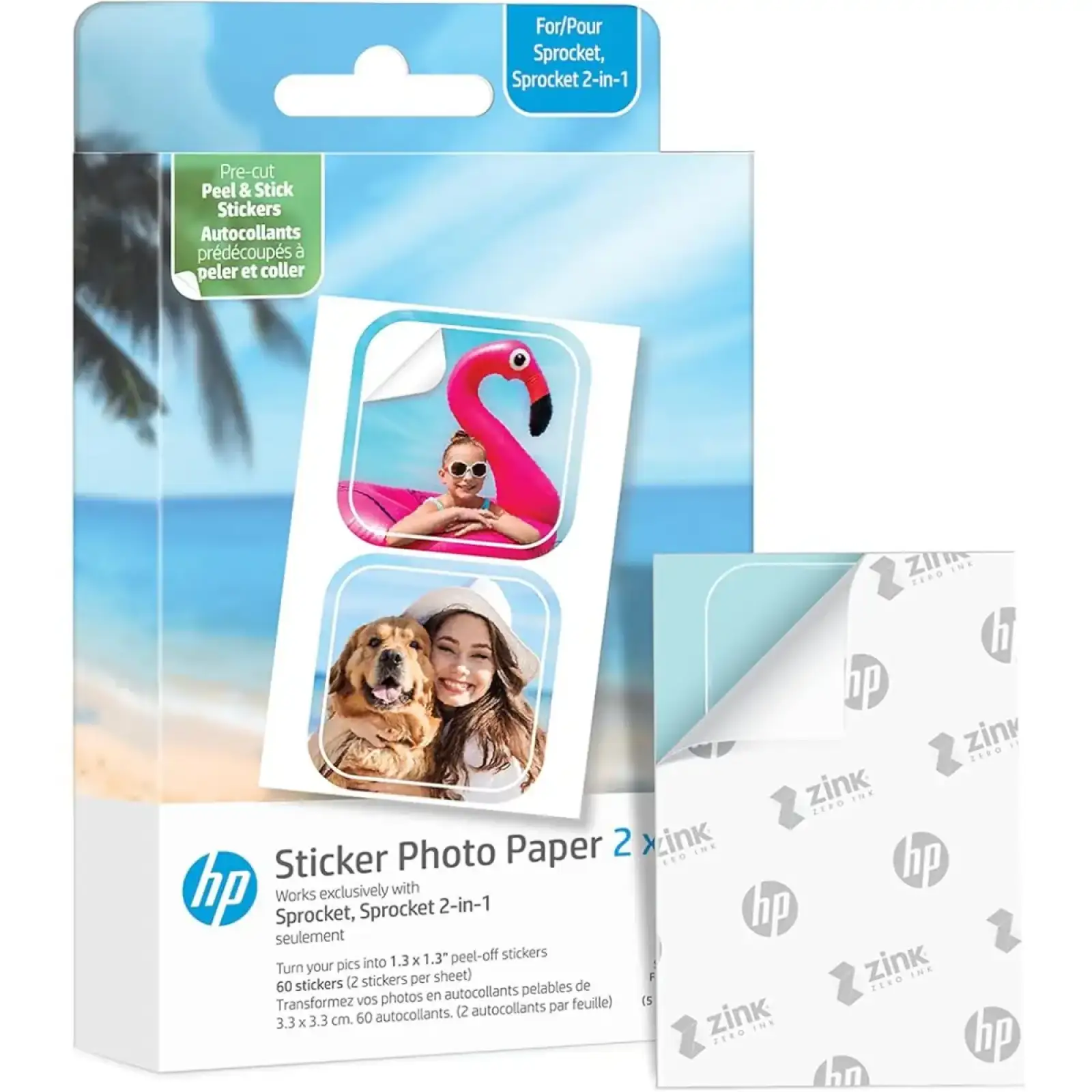 Фотопапір HP CutOut Sticker Zink 2