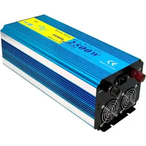 Інвертор Choetech з зарядкою, функція ДБЖ 12\220V 2500Вт, LiFePO₄/Li-ion/AGM/GEL, чиста синусоїда (INV-C2500WUPS-EU) UA