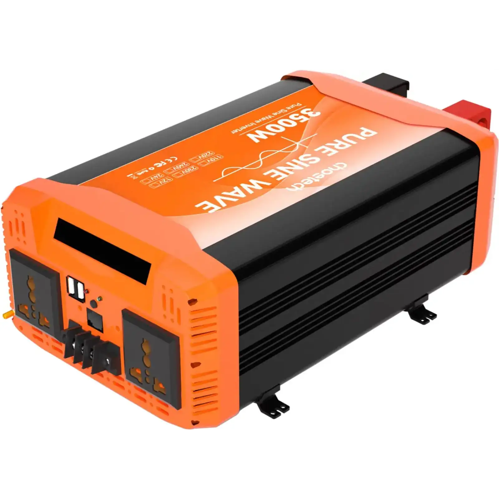 Інвертор автомобільний Choetech 12\220V 3500W (1600Вт), чиста синусоїда (CJ3500Q-V2) UA