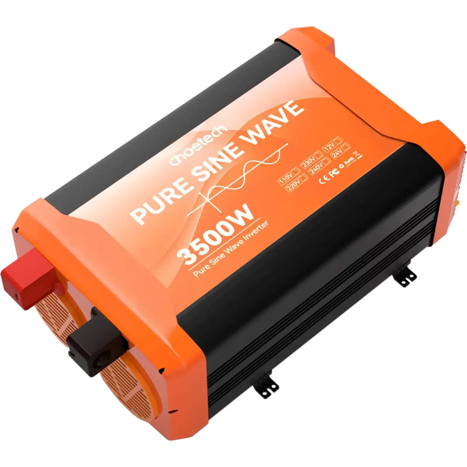 Інвертор автомобільний Choetech 12\220V 3500W (1600Вт), чиста синусоїда (CJ3500Q-V2) UA