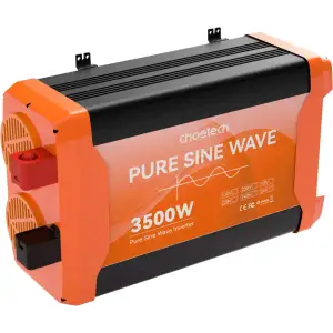 Інвертор автомобільний Choetech 12\220V 3500W (1600Вт), чиста синусоїда (CJ3500Q-V2) UA