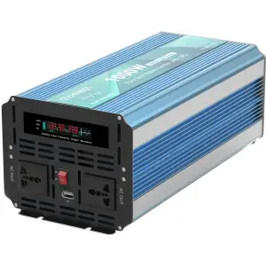 Інвертор Choetech з зарядкою, функція ДБЖ 12\220V 1000Вт, LiFePO₄/Li-ion/AGM/GEL, чиста синусоїда (INV-C1000WUPS-EU) UA