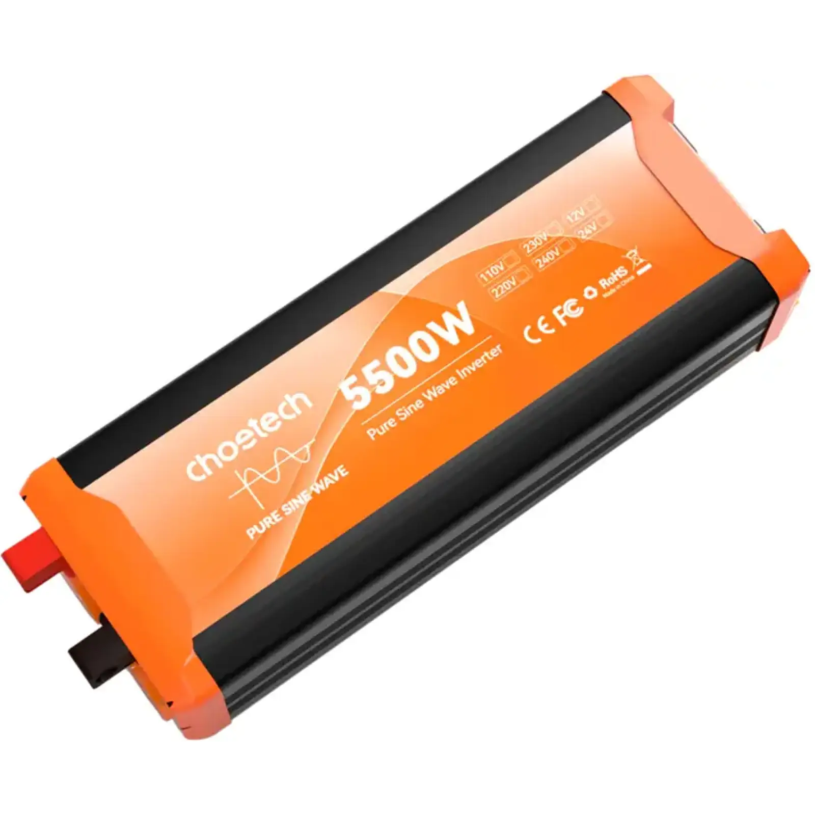 Інвертор автомобільний Choetech 12\220V 5500W (2500Вт), чиста синусоїда (CJ5000Q-V2) UA