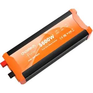 Інвертор автомобільний Choetech 12\220V 5500W (2500Вт), чиста синусоїда (CJ5000Q-V2) UA