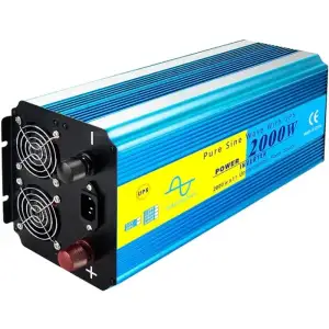 Інвертор Choetech з зарядкою, функція ДБЖ 12\220V 2000Вт, LiFePO₄/Li-ion/AGM/GEL, чиста синусоїда (INV-C2000WUPS-EU) UA