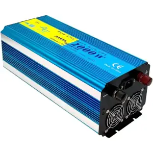 Інвертор Choetech з зарядкою, функція ДБЖ 12\220V 2000Вт, LiFePO₄/Li-ion/AGM/GEL, чиста синусоїда (INV-C2000WUPS-EU) UA