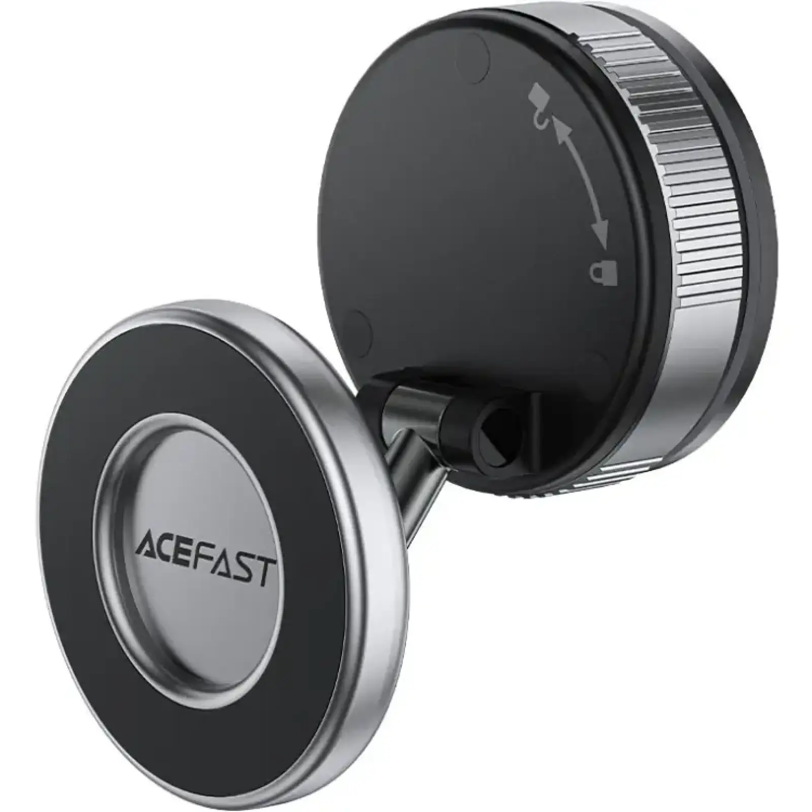 Тримач для смартфона Acefast E28 manual suction cup metal grey (6974316284833) UA