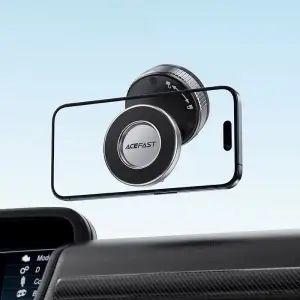 Тримач для смартфона Acefast E28 manual suction cup metal grey (6974316284833) UA