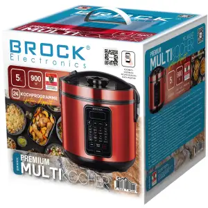 Мультиварка BROCK MC 3602 RD 700Вт/ 5л / 36 програм/сенсорне керування/відкладений старт/червона (MC 3602 RD#) UA