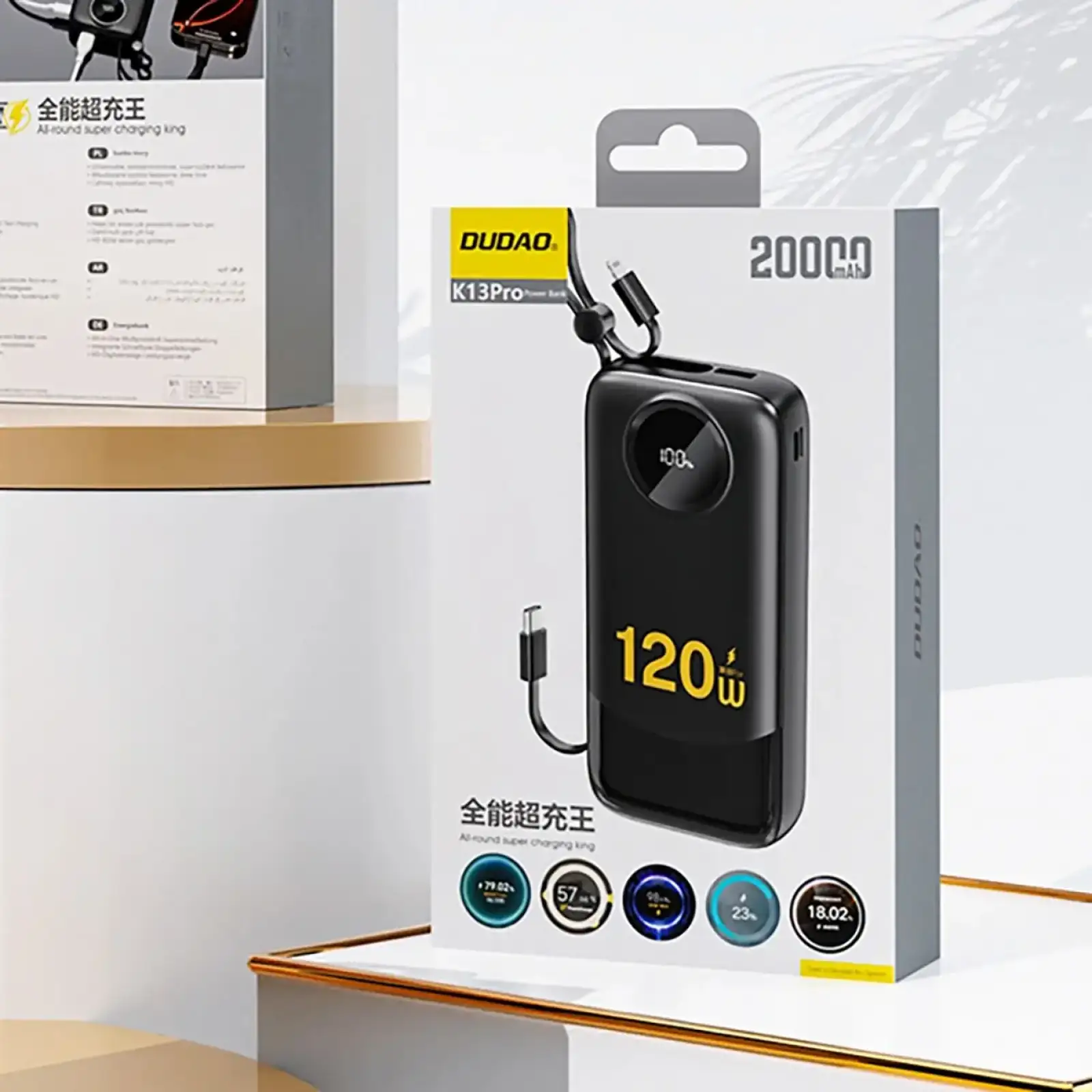 Зовнішній акумулятор Dudao 20000mAh K13 Pro (6977196680276) UA