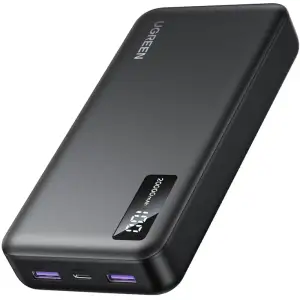 Зовнішній акумулятор Ugreen 20000mAh 22,5W PD 2хUSB-A +2xUSB-C Black (PB312) (25683) UA