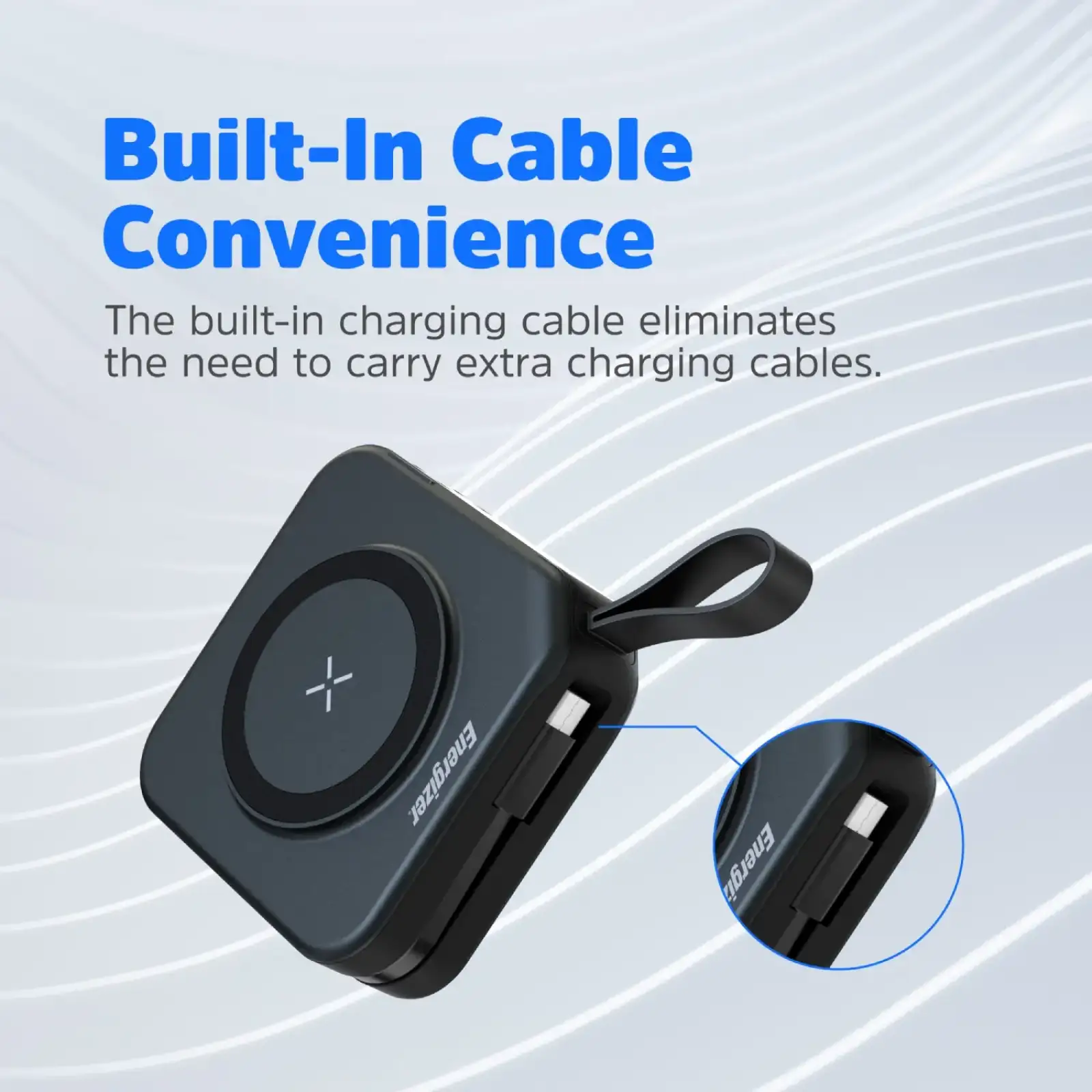 Зовнішній акумулятор Energizer Magnetic Wireless (QM10001AC) UA