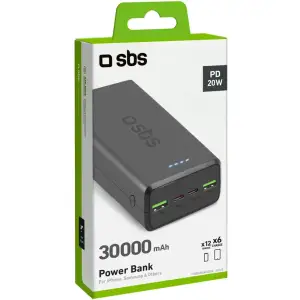 Зовнішній акумулятор SBS (TTBB30000PD20K) UA