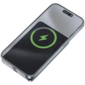 Зовнішній акумулятор Acefast Magnetic Wireless 5000mAh 18W PD,QC 3.0, QI 7.5 Вт, ультра тонкий, M8 Black (6974316283386) UA