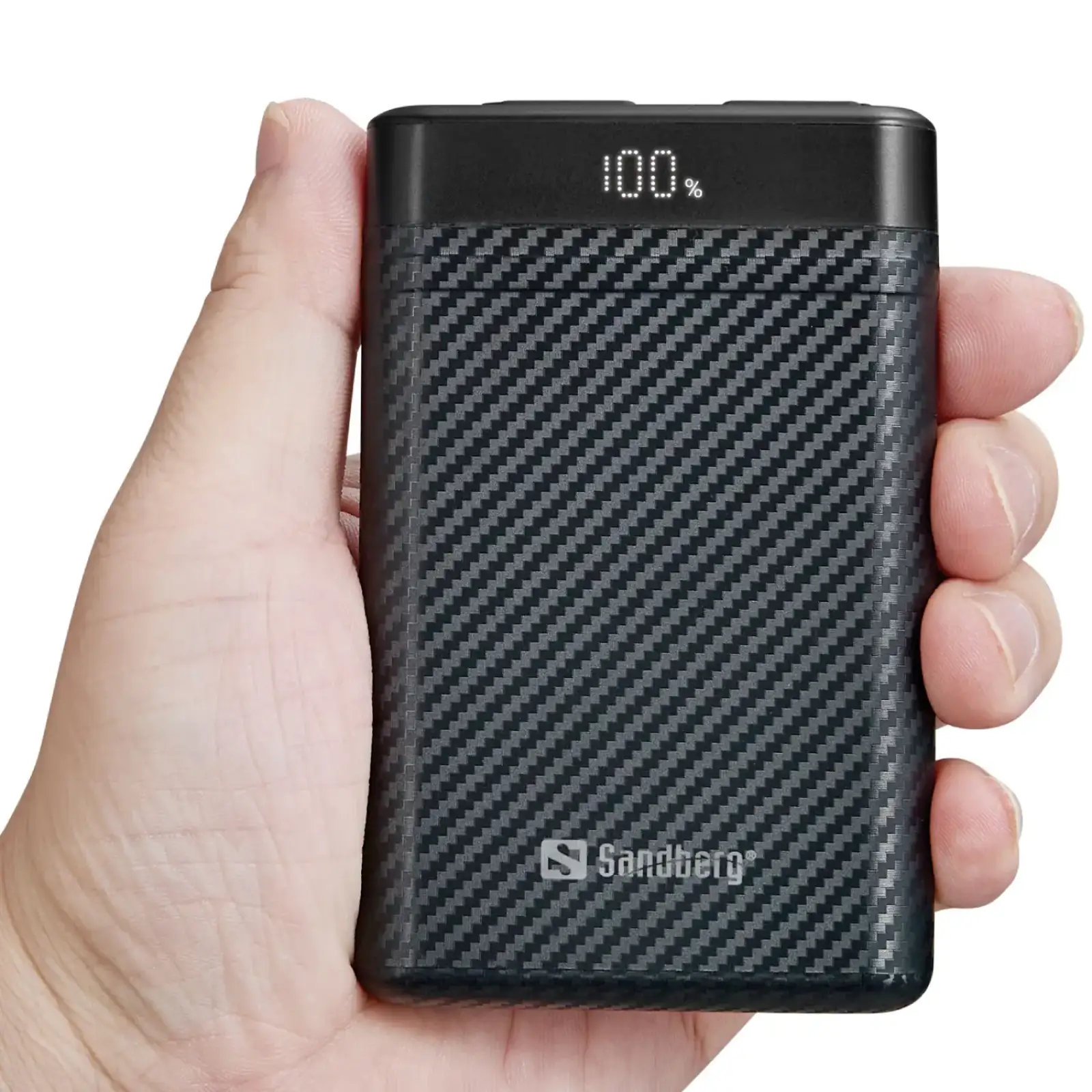Зовнішній акумулятор Sandberg 10000mAh 20W PD Survivor Nano Powerbank 2xUSB-C IN/OUT, IPX8 (421-32) UA