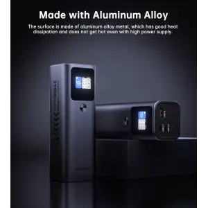 Зовнішній акумулятор Choetech 27000mAh 140W PD5.0,QC3.0, USB-A, 2xUSB-C In/Out, TFT Display, black (B670-CCGY) UA