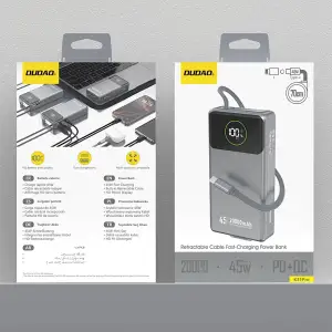 Зовнішній акумулятор Dudao 20000mAh K31 Pro (6977196682010) UA