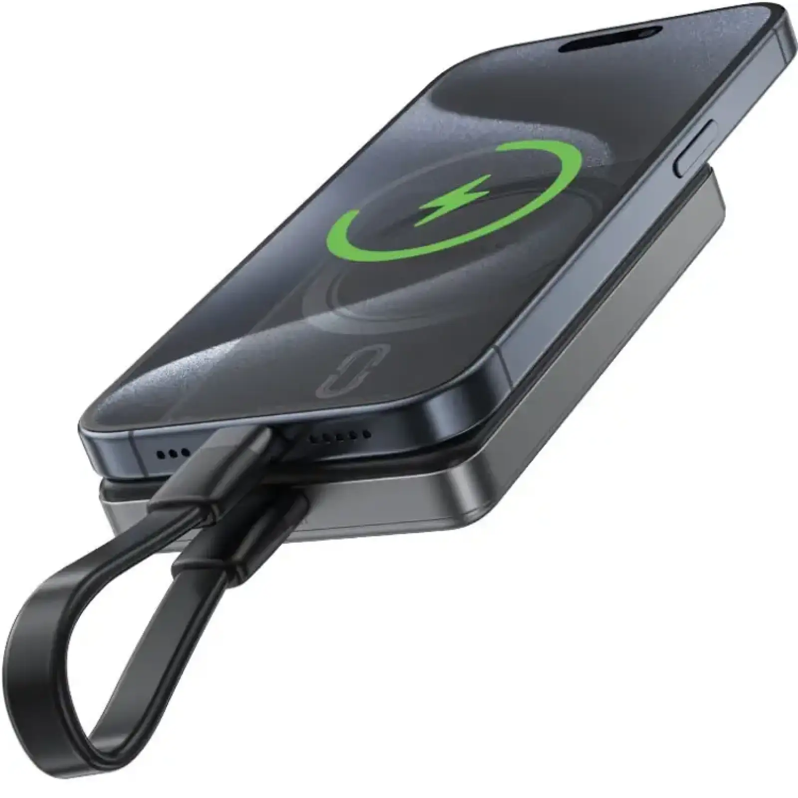 Зовнішній акумулятор Acefast Magnetic Wireless 10000mAh 20W PD,QC 3.0, QI 15W M12 Black (6974316283393) UA
